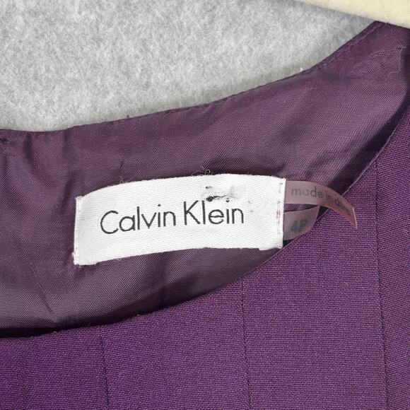Calvin Klein Dress 4P Pleated Preppy Twee Career Church Academia Secretary Mod - Picture 4 of 12